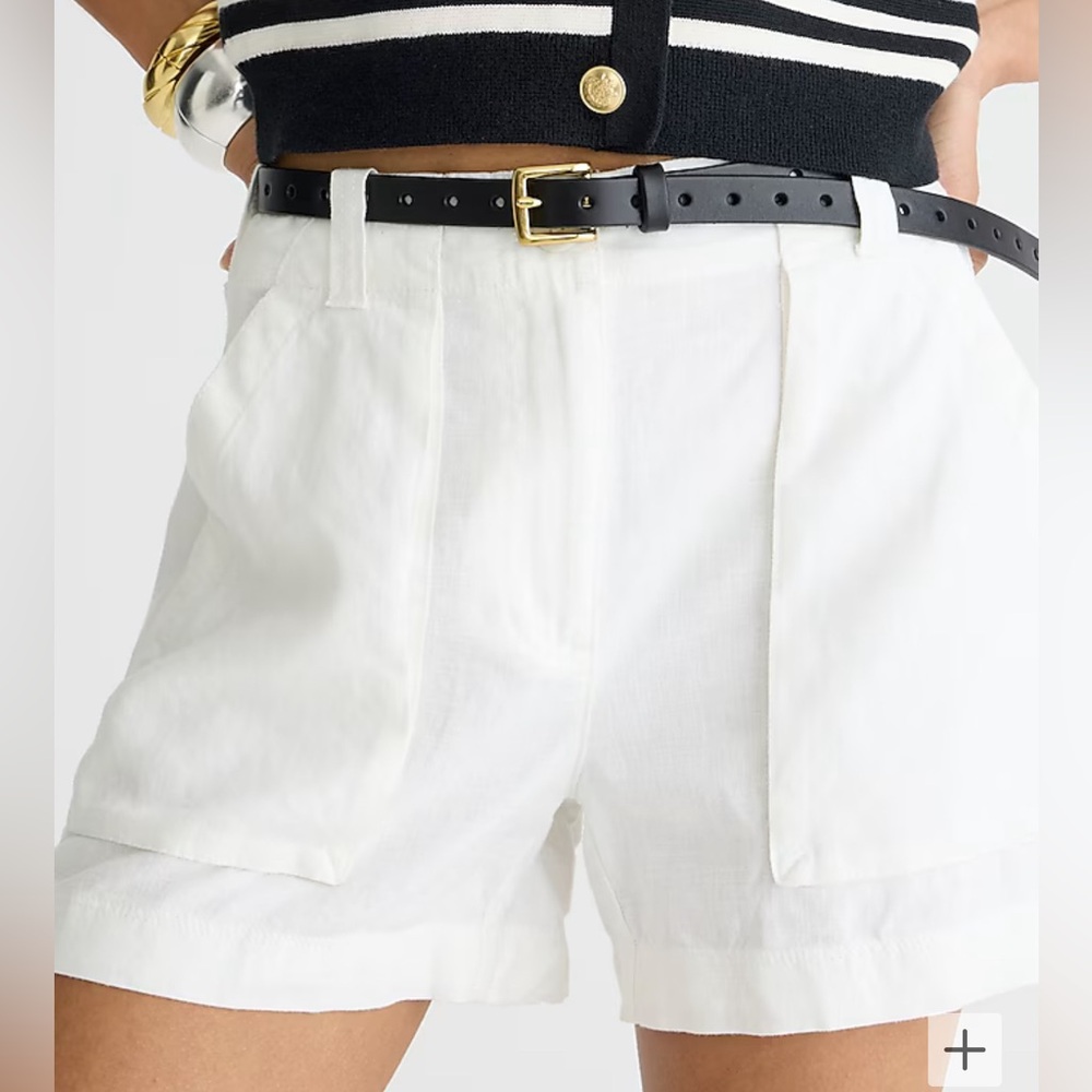 J CREW cargo short in linen tencel